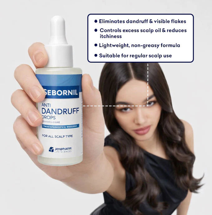 Jenpharm Sebornil Anti-Dandruff Drops For All Scalp Type 50ml ingredients