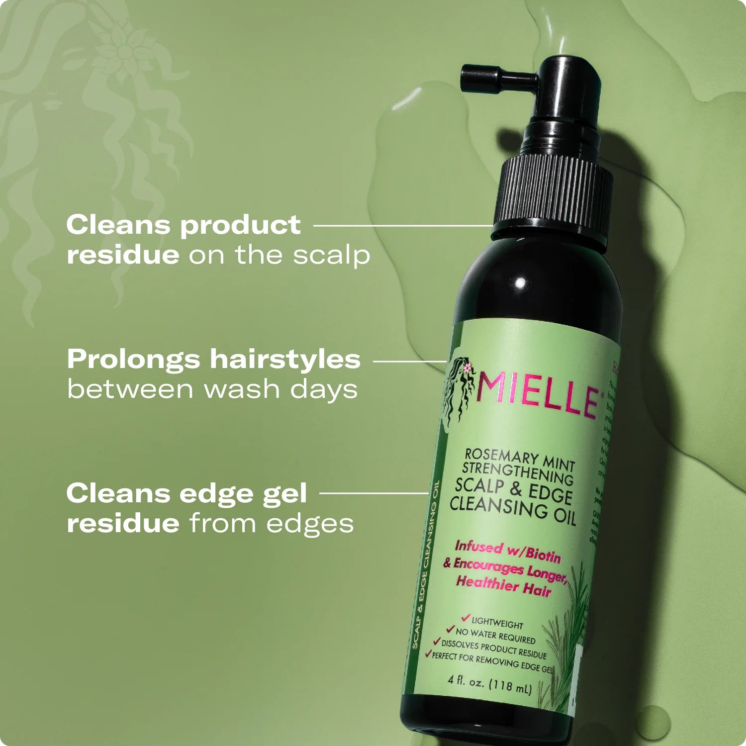 Mielle Rosemary Mint Strengthening Scalp & Edge Cleansing Oil 118ml