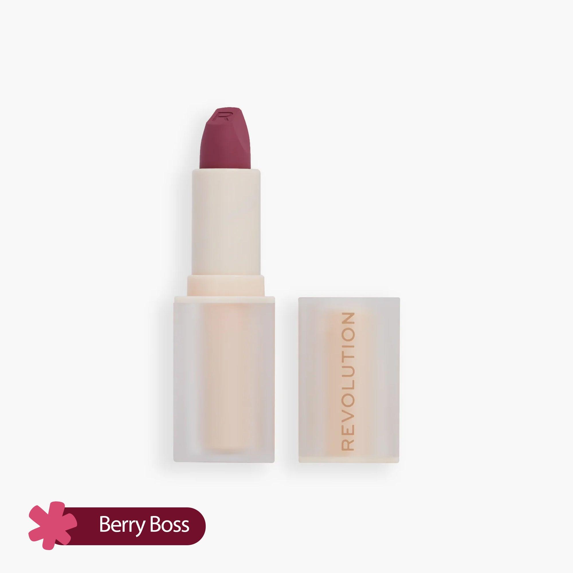 Revolution Lip Allure Soft Satin Lipstick Berry Boss 3.2gm