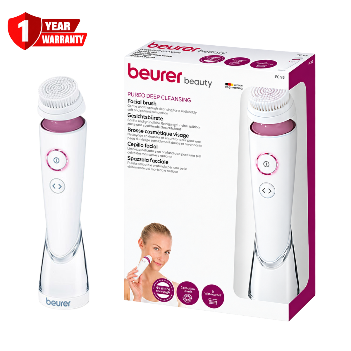 Beurer Pureo Deep Cleansing Facial Brush FC-95