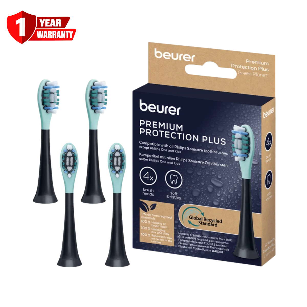 Beurer SC Premium Protection Plus 4x GP Brush Heads