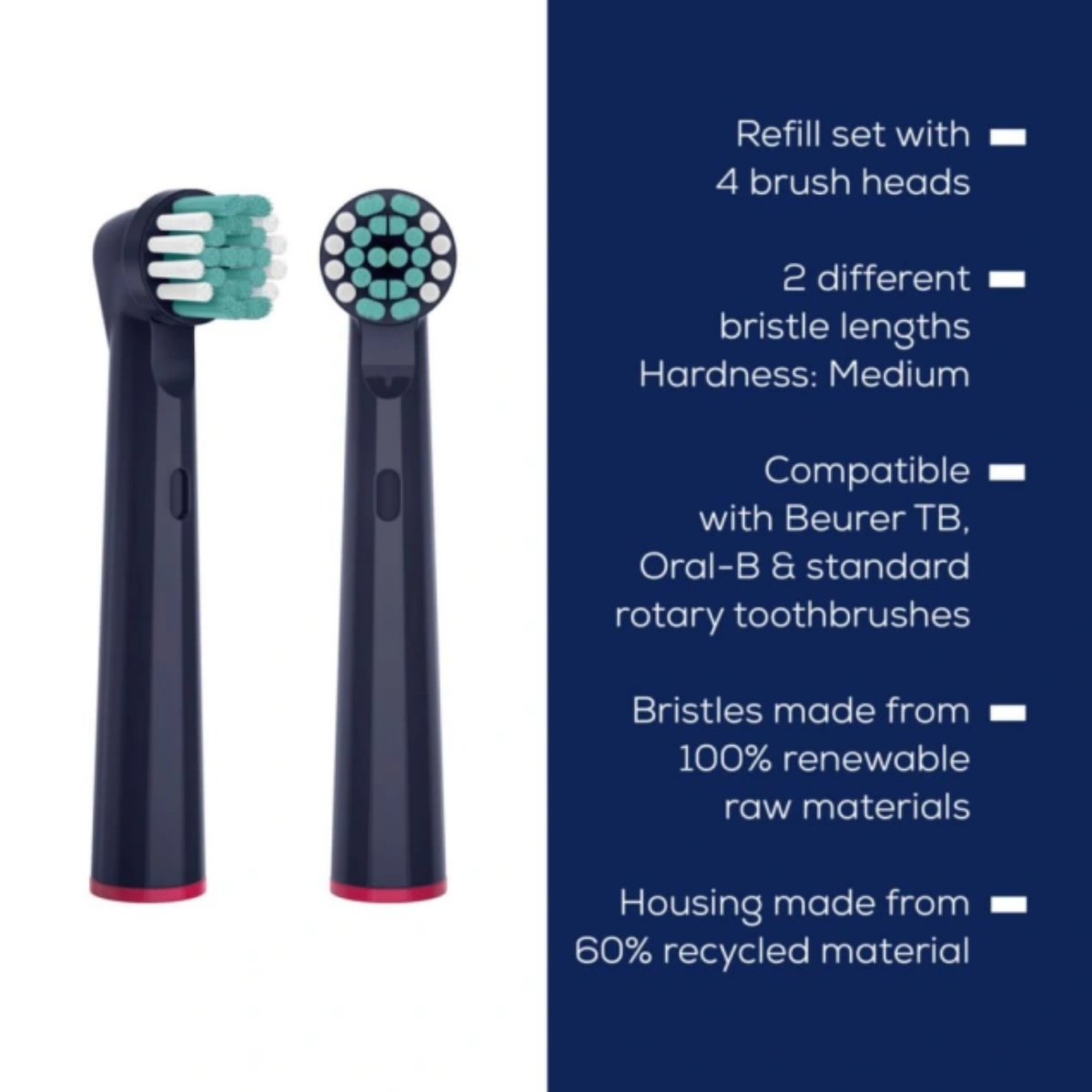 Beurer TB Clean Eco 4x GP Brush Heads