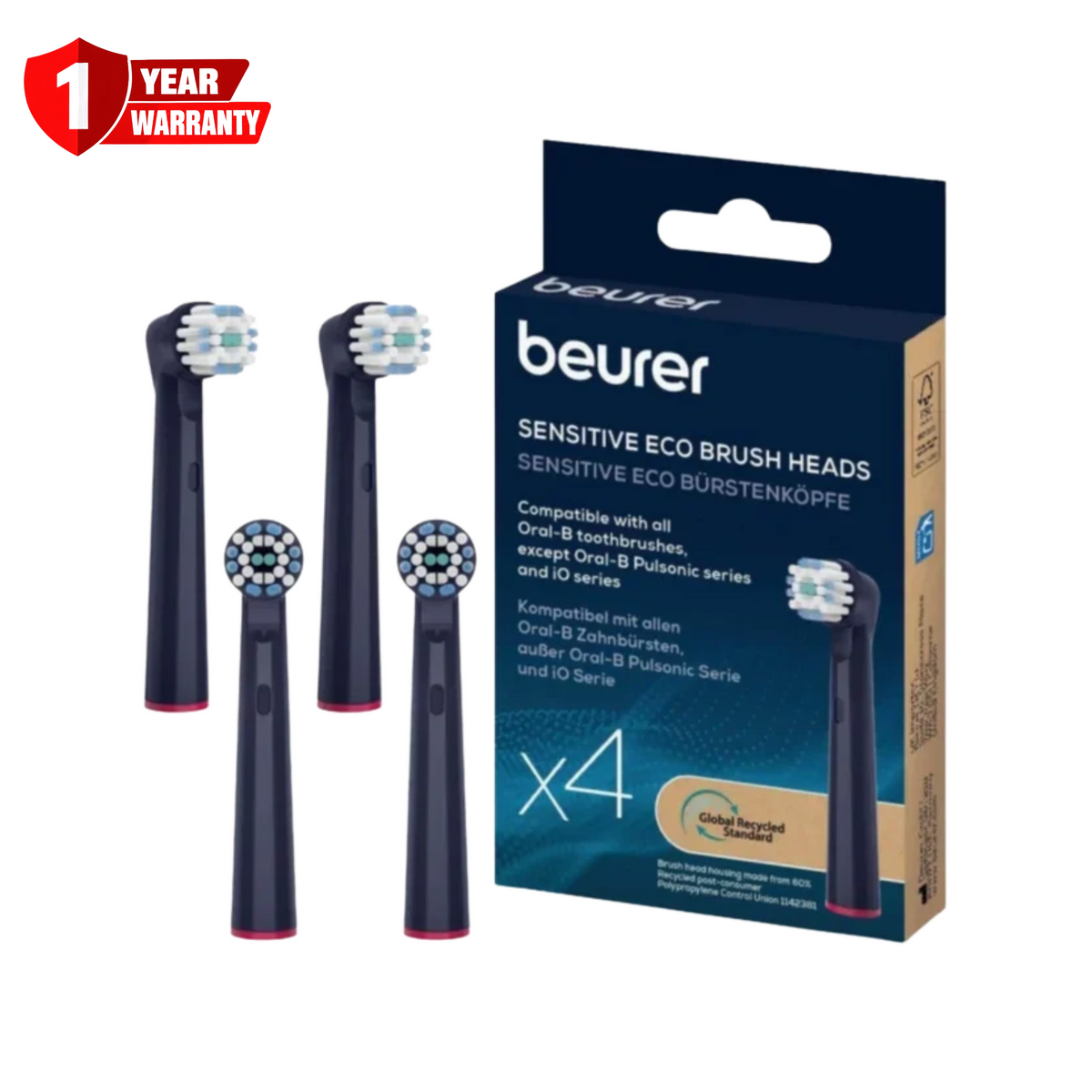 Beurer TB Sensitive Eco 4x GP Brush Heads