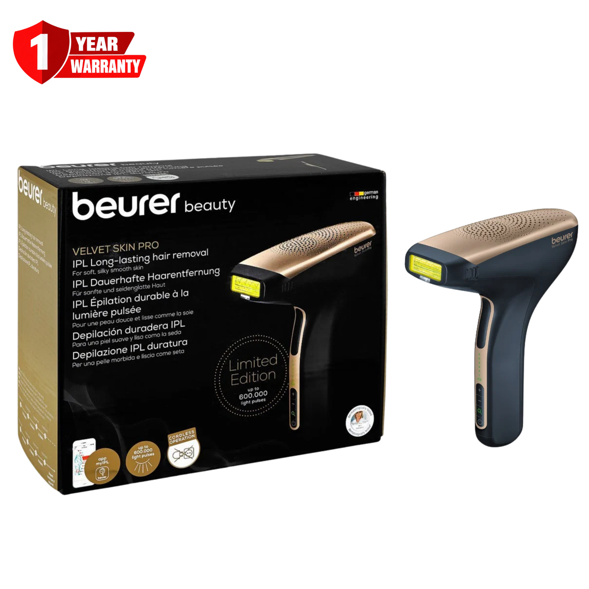 Beurer Velvet Skin Pro Long Lasting Hair Removal Device IPL-8800