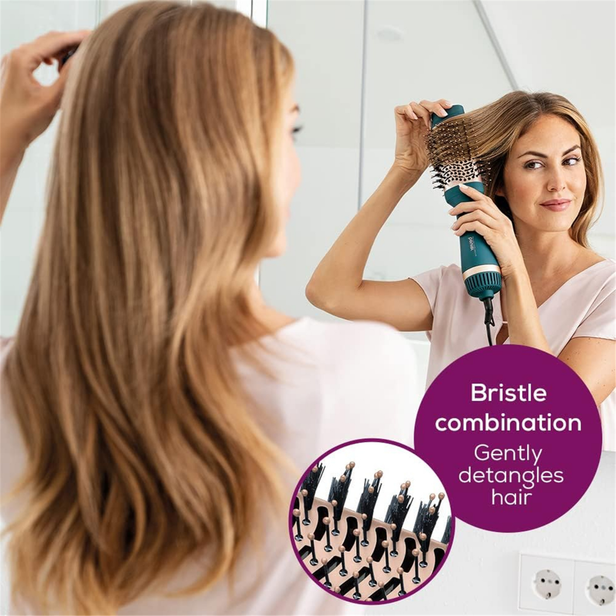 Beurer Style Pro 2 In 1 Volumizing Hair Dryer Brush Ocean HC-45
