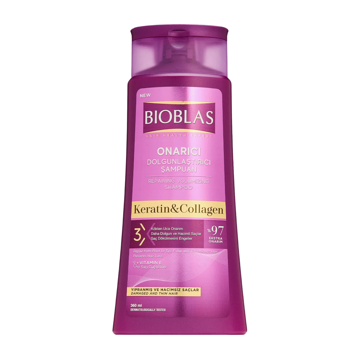 Bioblas Keratin & Collagen Repairing Volumizing Shampoo
