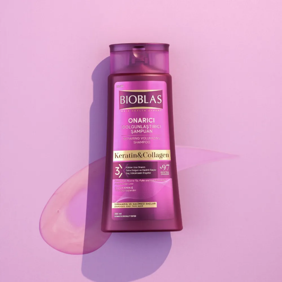Bioblas Keratin & Collagen Repairing Volumizing Shampoo