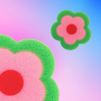Bleuface Floral Bath Sponge