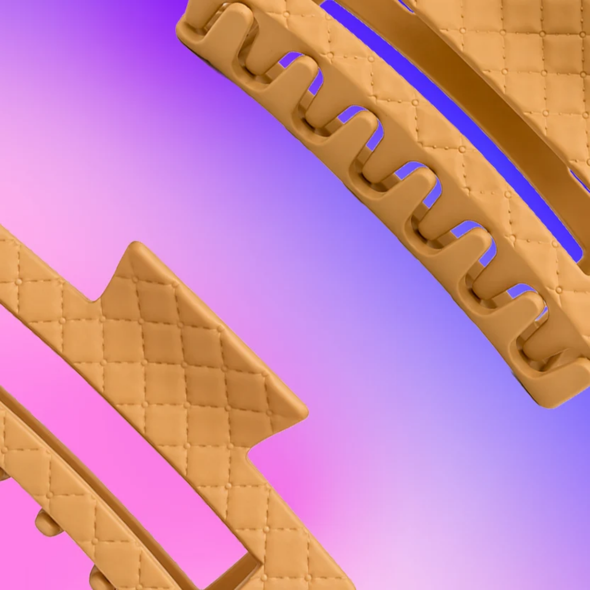 Bleuface Quilted Claw Clip