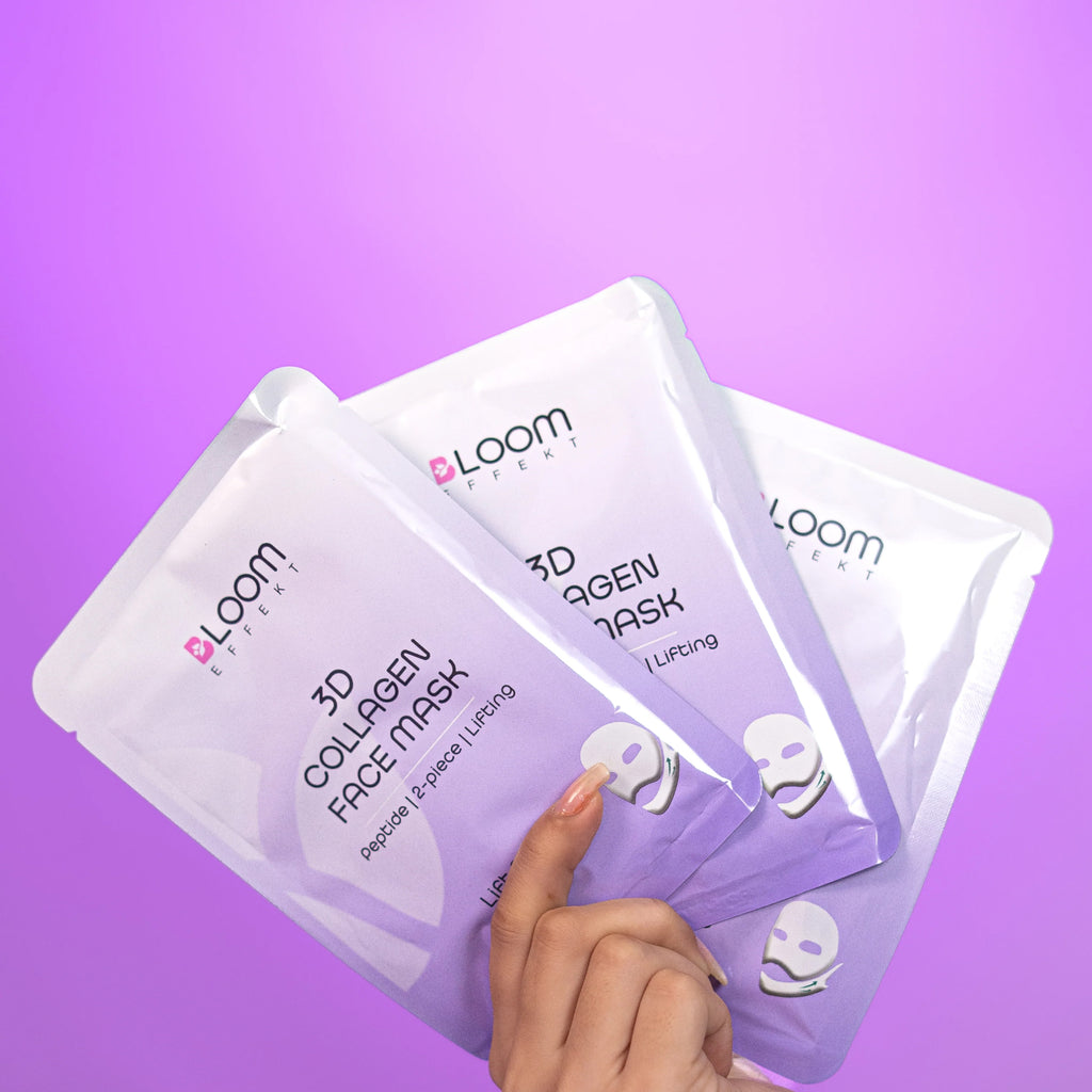 bloom effekt 3d collagen face mask 1 count how to use