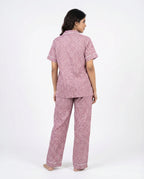 Sajiero Linen PJ Set Blush Affair
