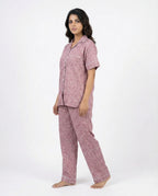 Sajiero Linen PJ Set Blush Affair