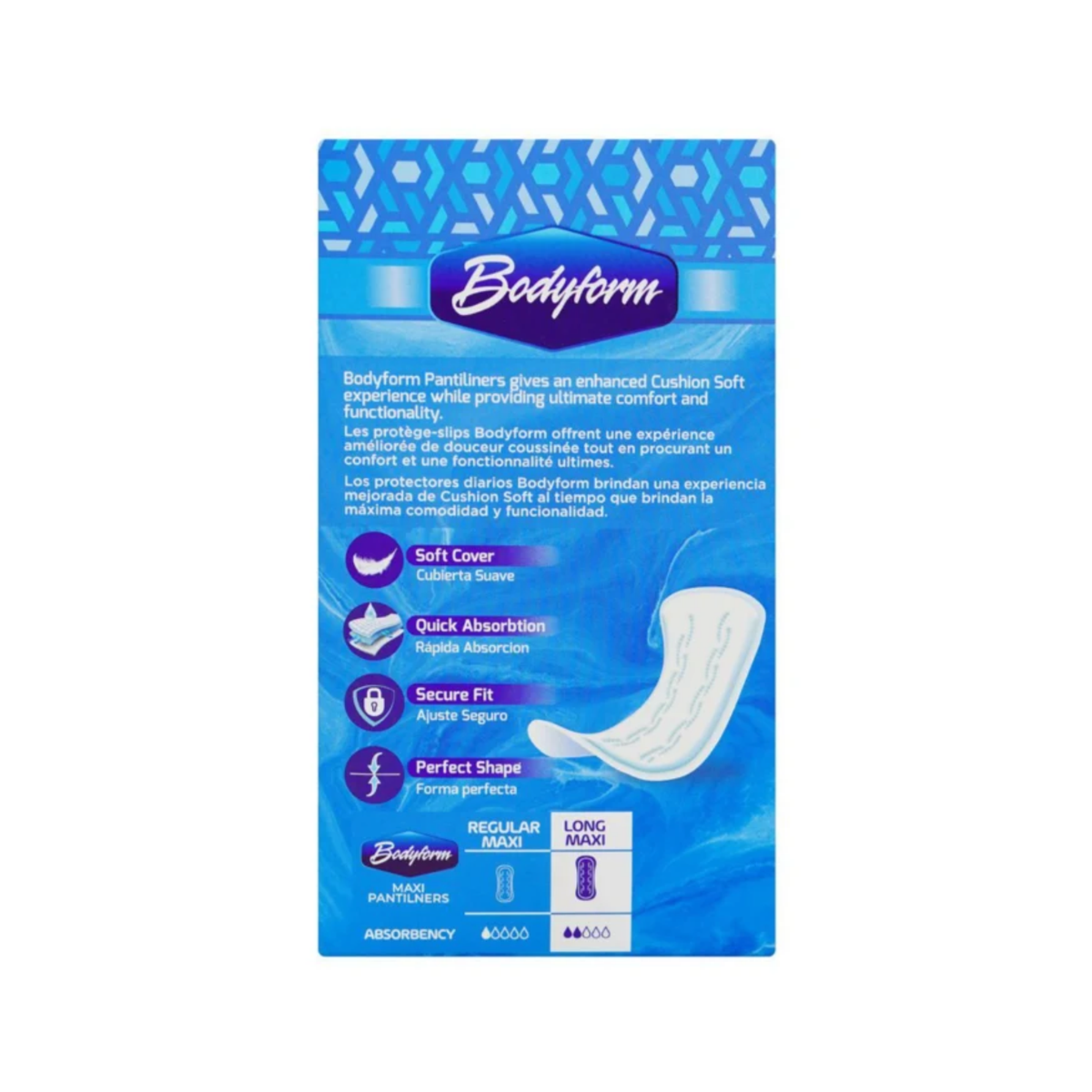 Bodyform Cushion Soft Long Maxi Pantiliners Pack