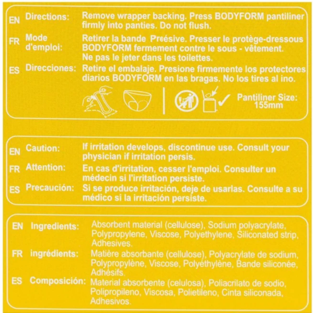 Bodyform Cushion Soft Regular Maxi Pantiliners Pack