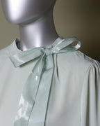 Loom Pakistan Bow Neck Top Mint Green