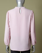 Loom Pakistan Bow Neck Top T-Pink