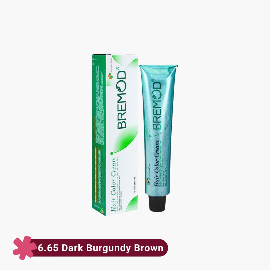 Bremod Hair Color Cream 6.65 Dark Burgundy Brown 100ml