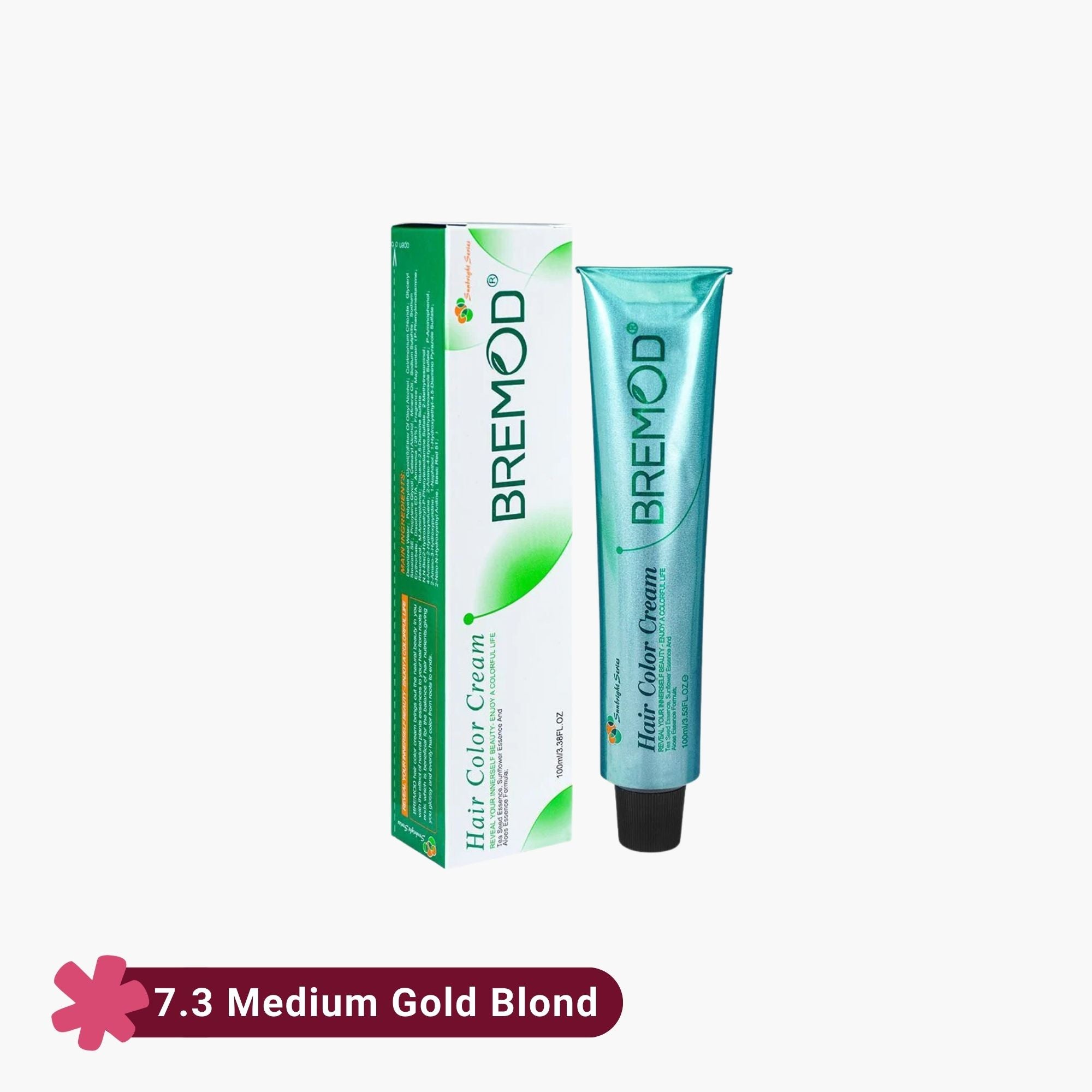 Bremod Hair Color Cream 7.3 Medium Gold Blond 100ml