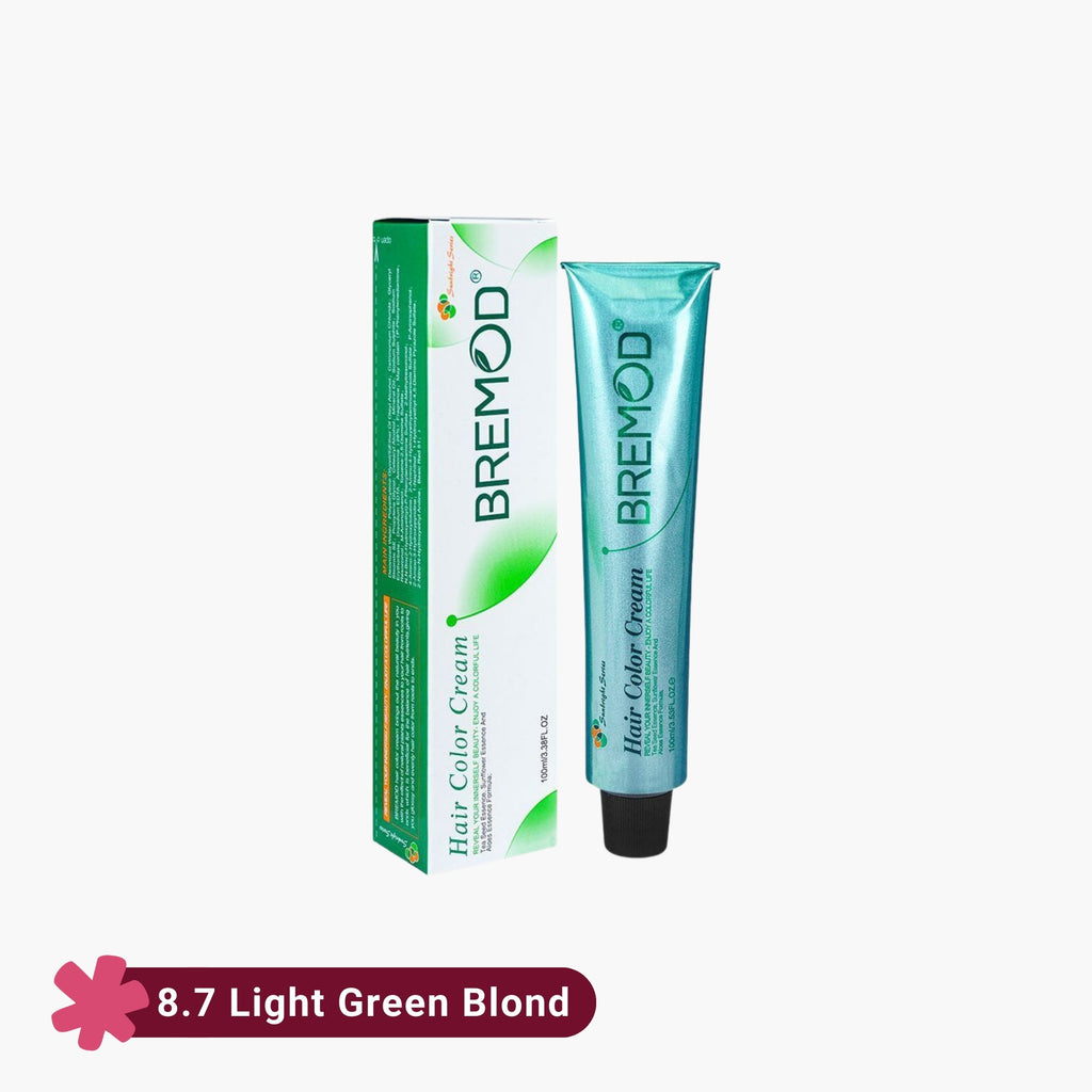 Bremod Hair Color Cream 8.7 Light Green Blond 100ml