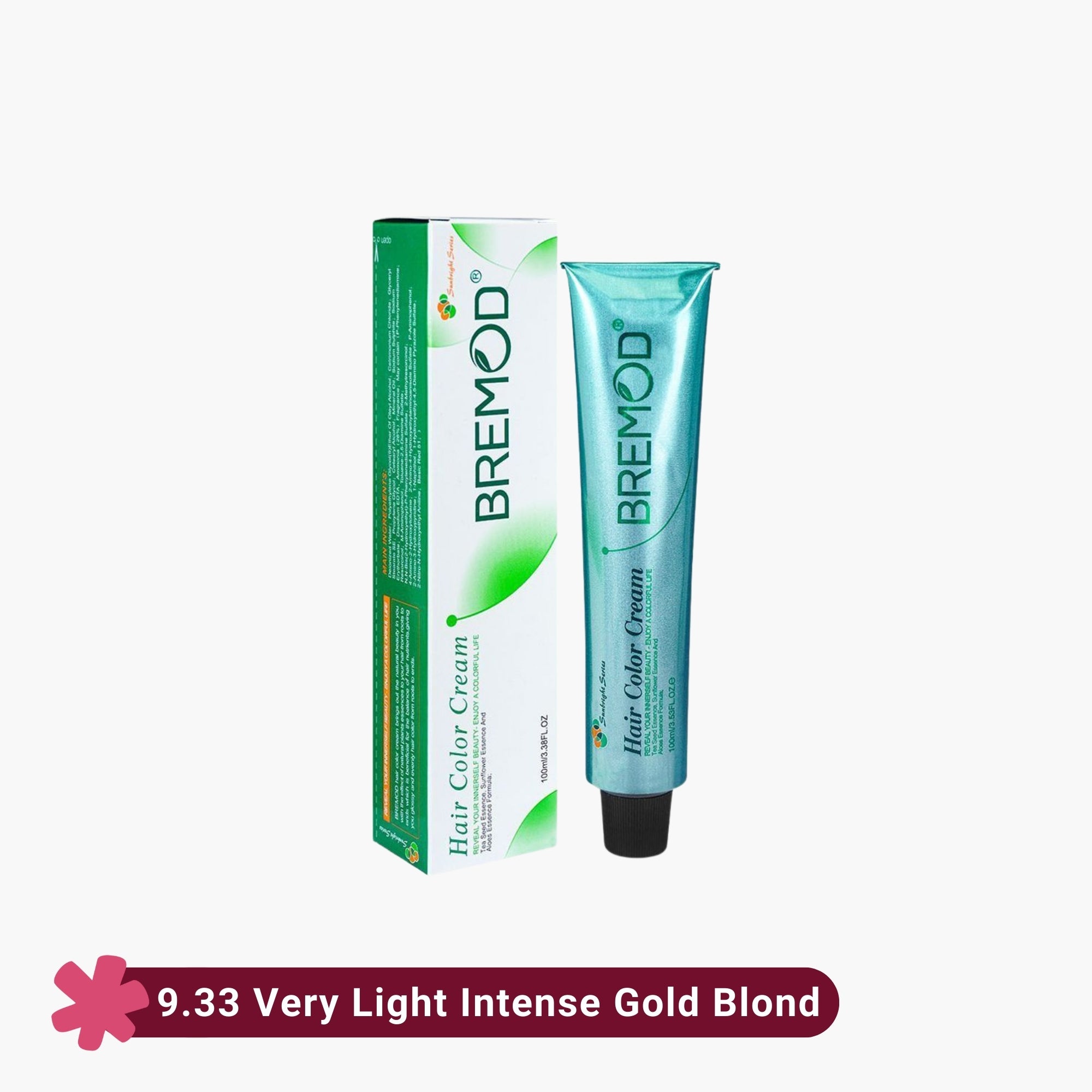 Bremod Hair Color Cream 9.33 Very Light Intense Gold Blond 100ml