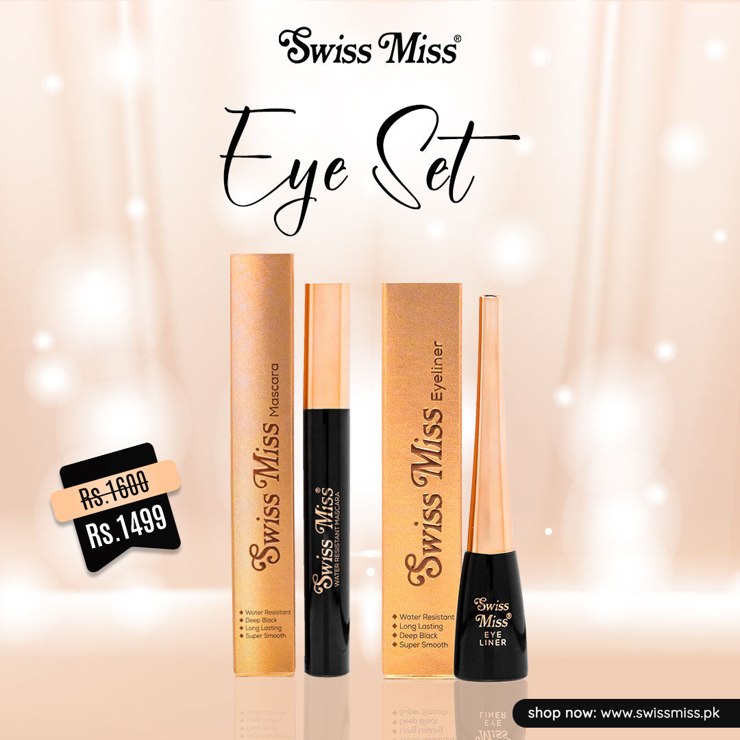 Swiss Miss Mascara and Eyeliner Eye Set