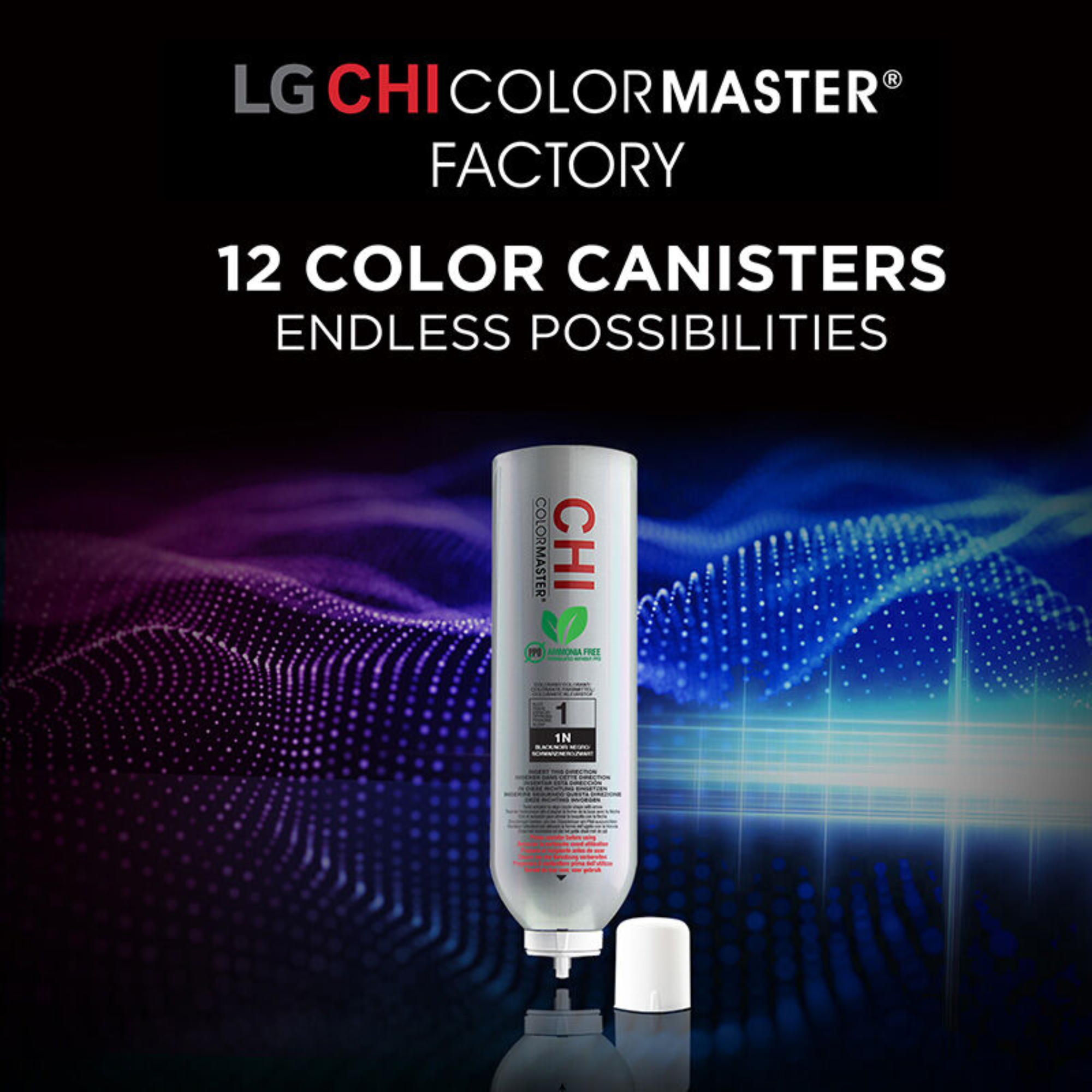 CHI Color Master Permanent Hair Color Canister 1N