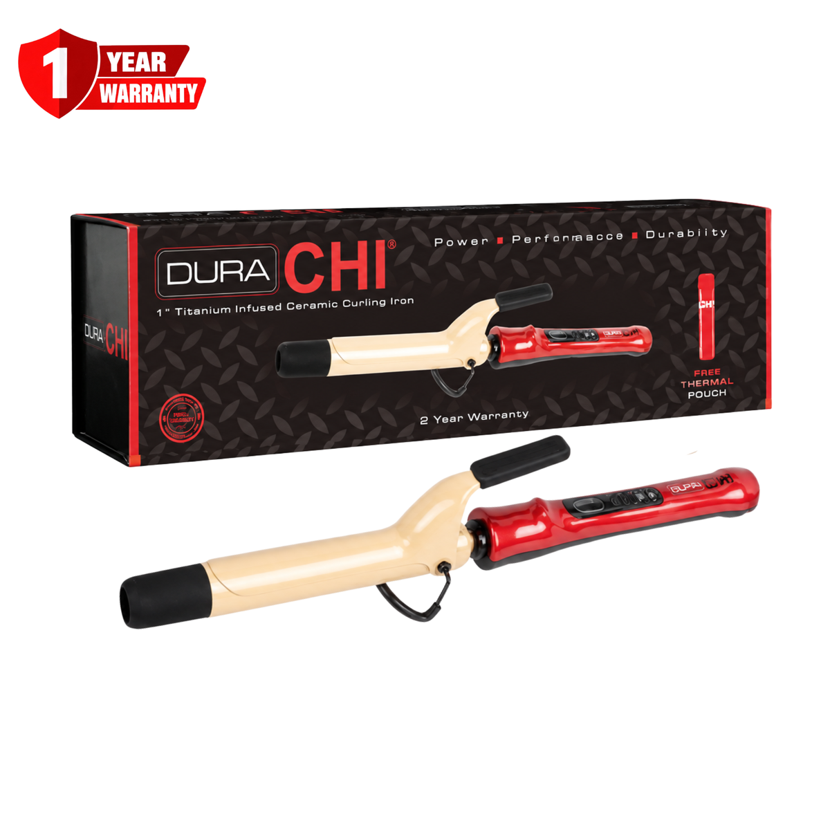 CHI Dura 1 Titanium Infused Ceramic Curling Iron