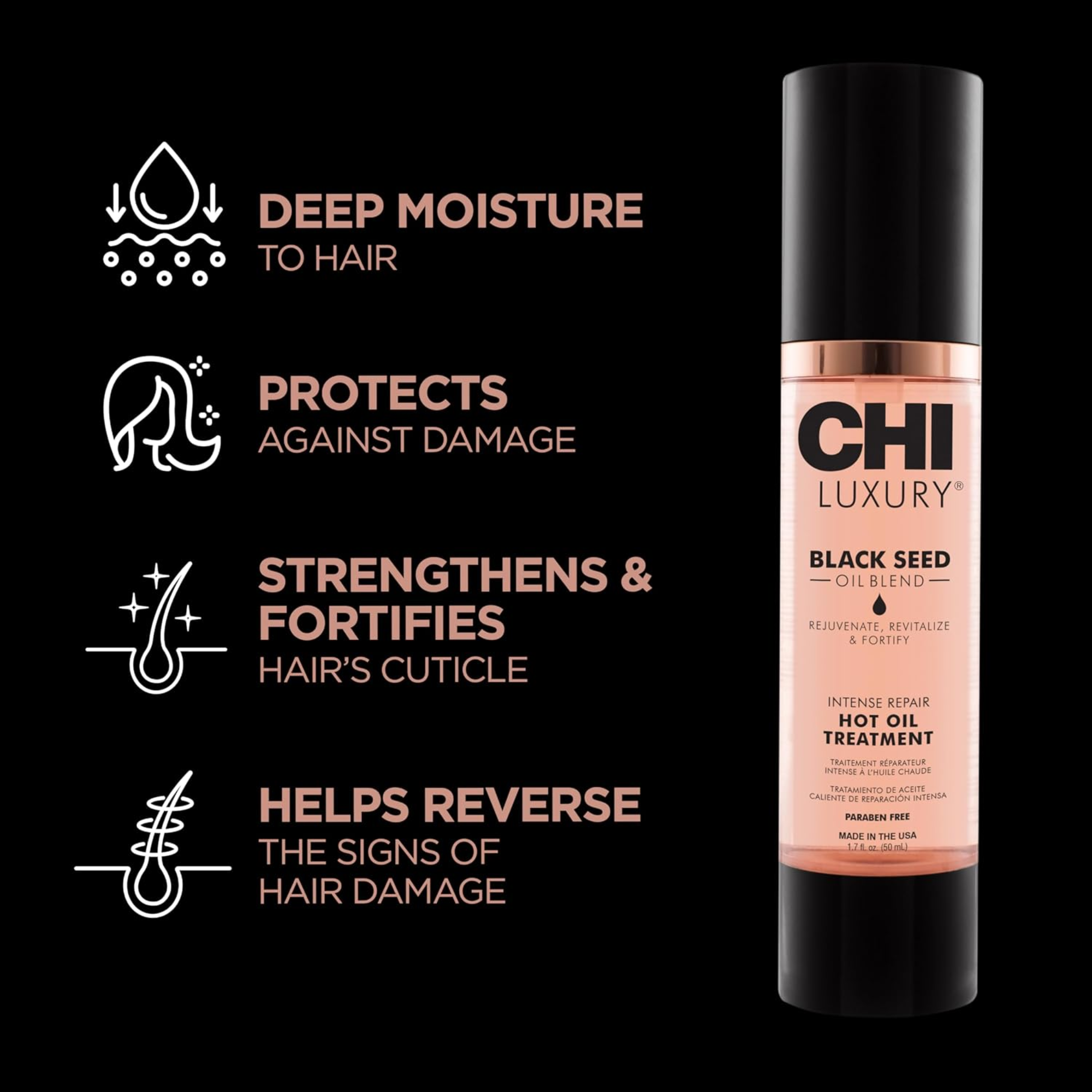 CHI Luxury Black Seed Oil Intense Repair Hot Oil Treatment