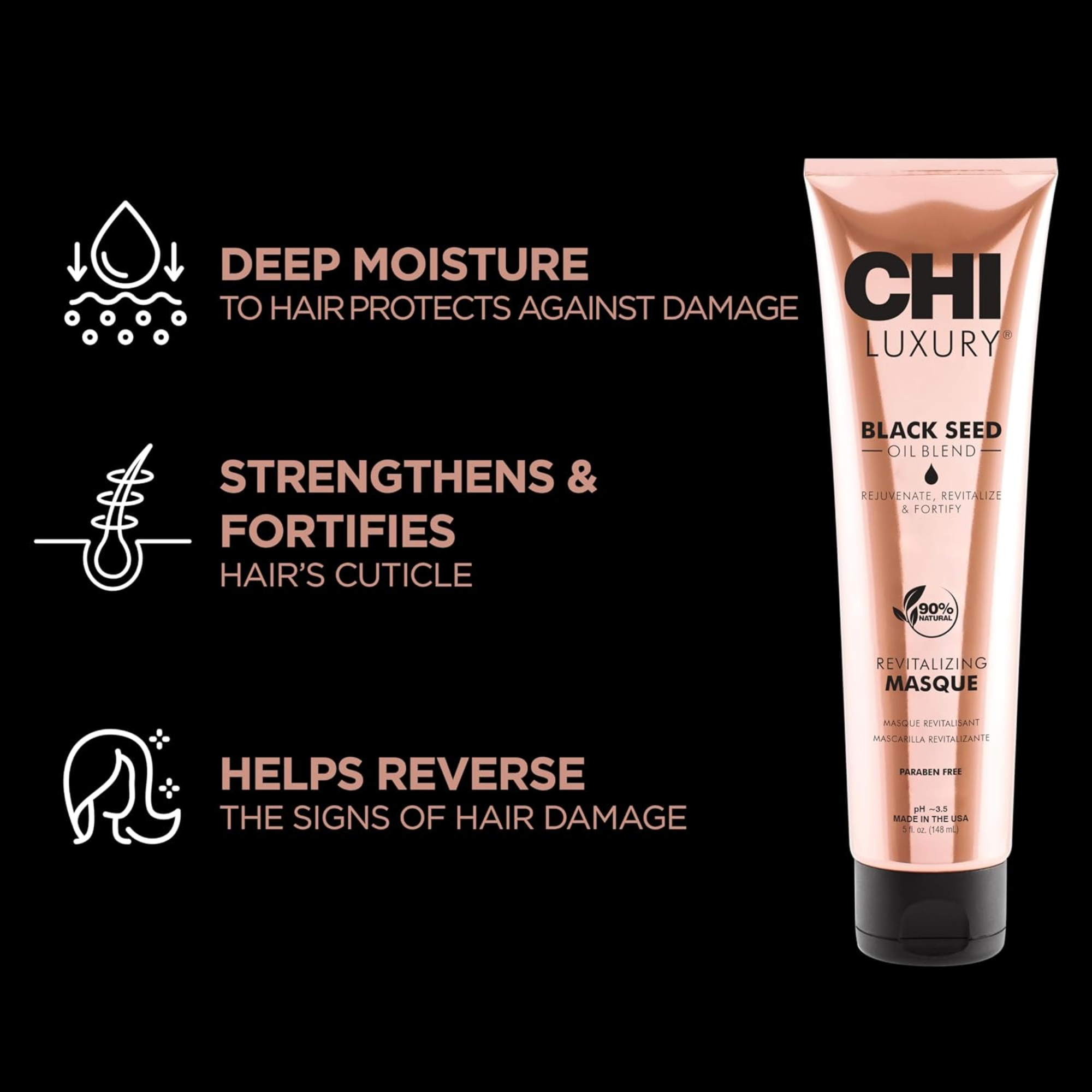 CHI Luxury Black Seed Oil Revitalizing Hair Masque