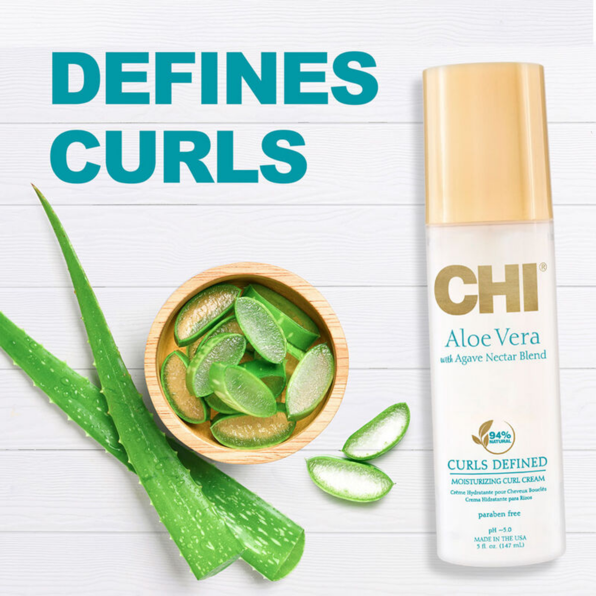 CHI Aloe Vera Moisturizing Curl Defining Cream