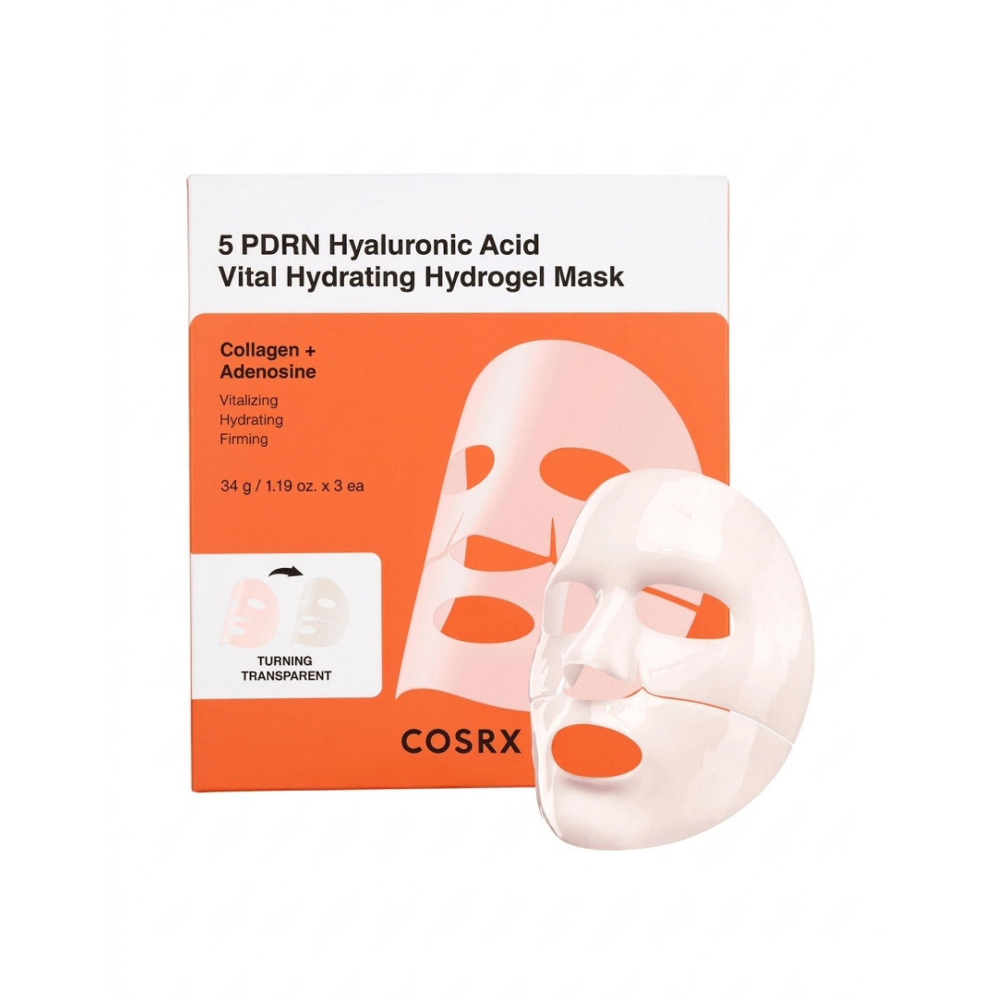 COSRX 5 PDRN Hyaluronic Acid Vital Hydrating Hydrogel Mask
