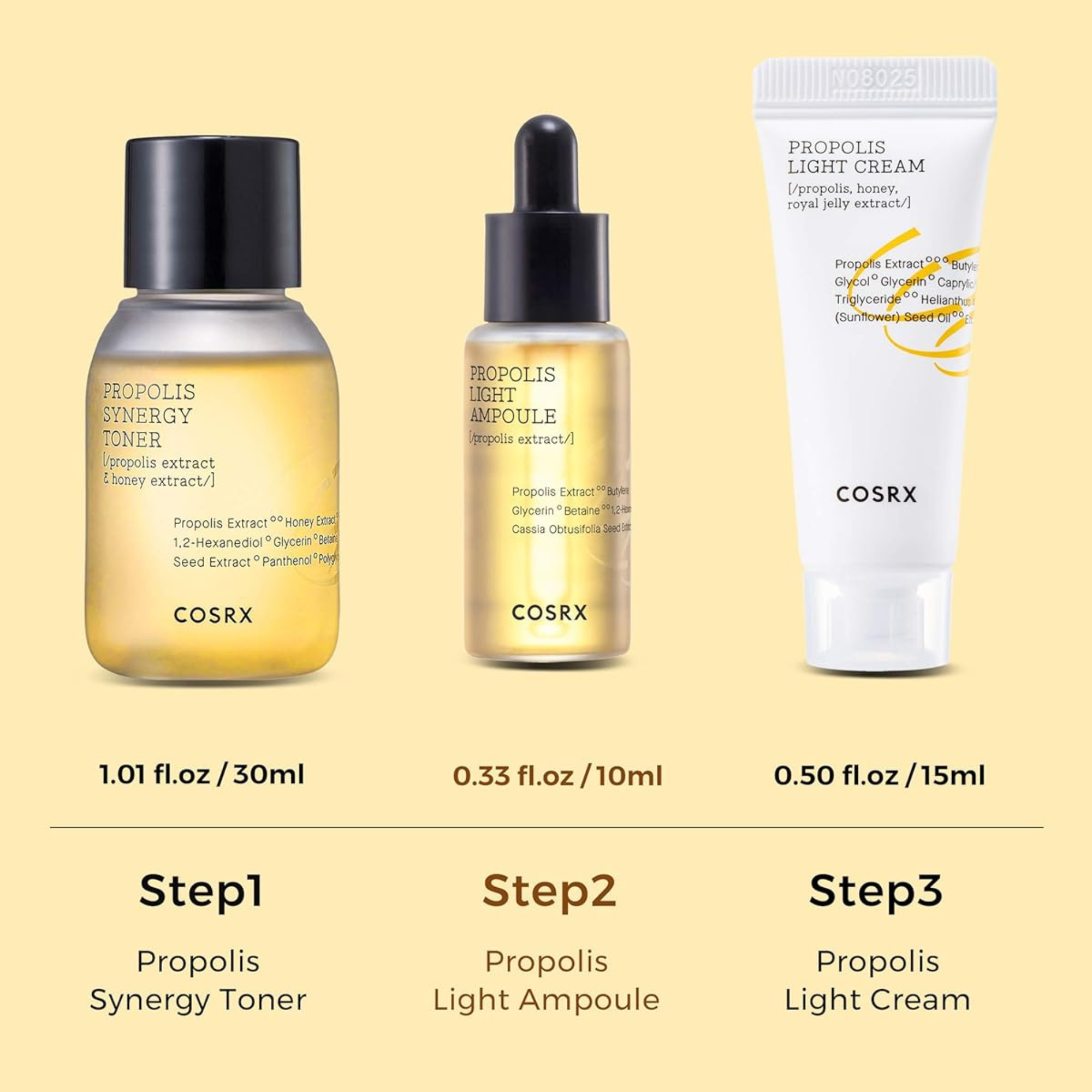 COSRX Honey Glow Kit 3 Step Kit Set