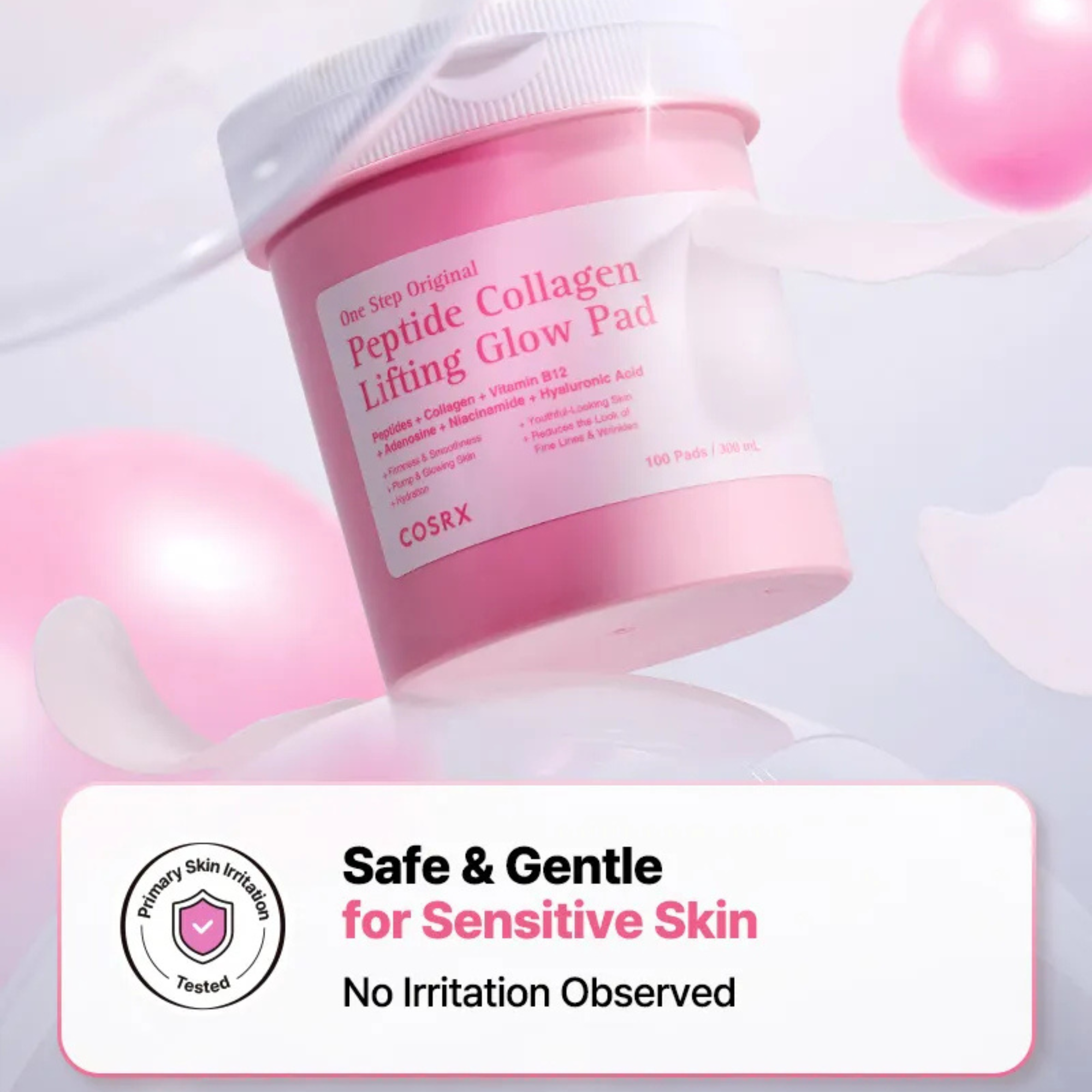 COSRX One Step Original Peptide Collagen Lifting Glow Pad