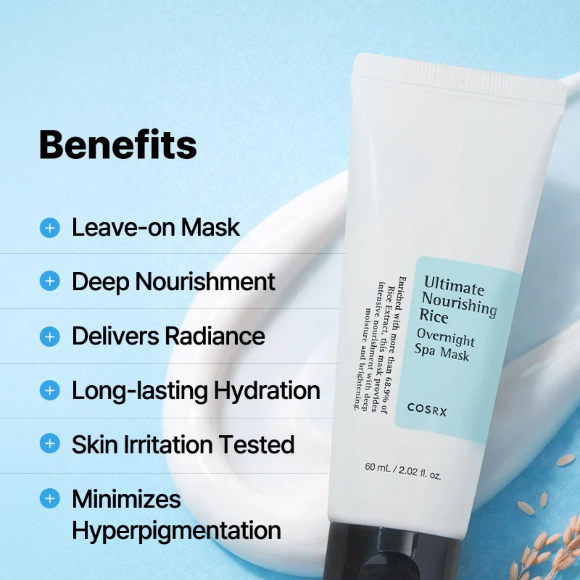 COSRX Ultimate Nourishing Rice Overnight Mask 60ml