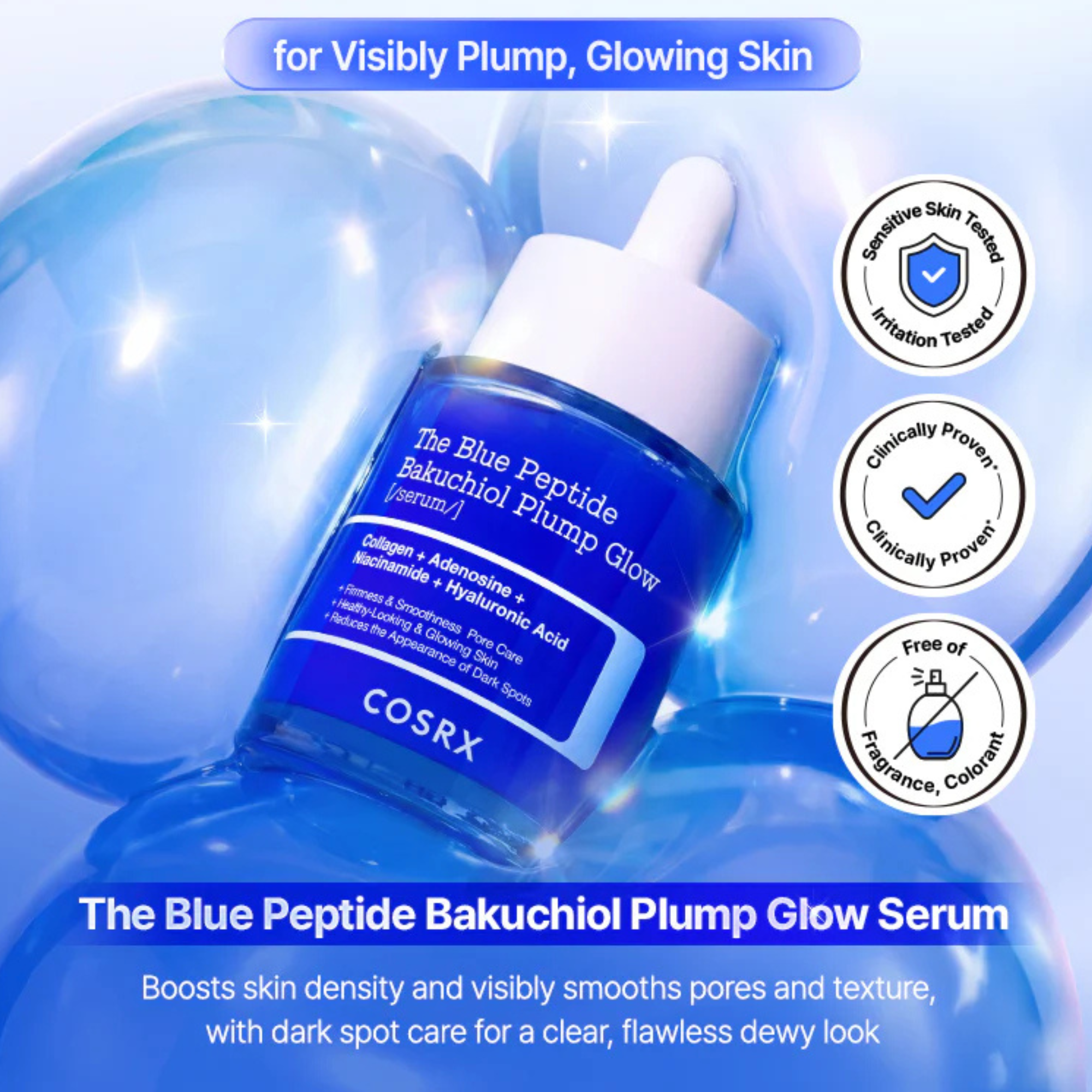 COSRX The Blue Peptide Bakuchiol Plump Duo