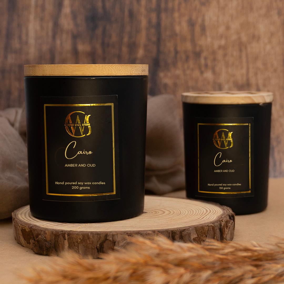 Candle Wick Store Cairo Candle With Amber And Oudh Scent 200gm