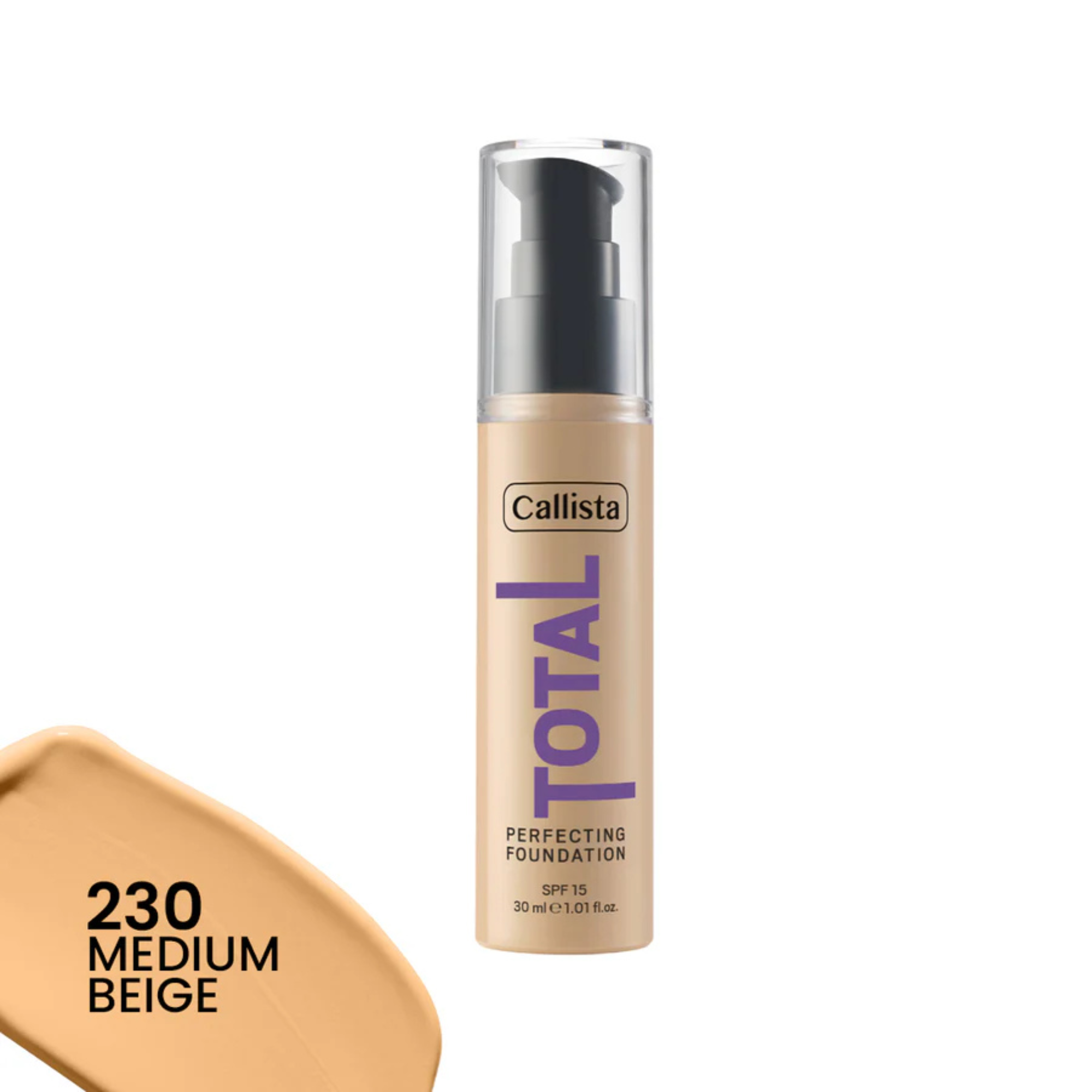 Callista Total Perfecting Foundation SPF15 30ml - 250 Sand