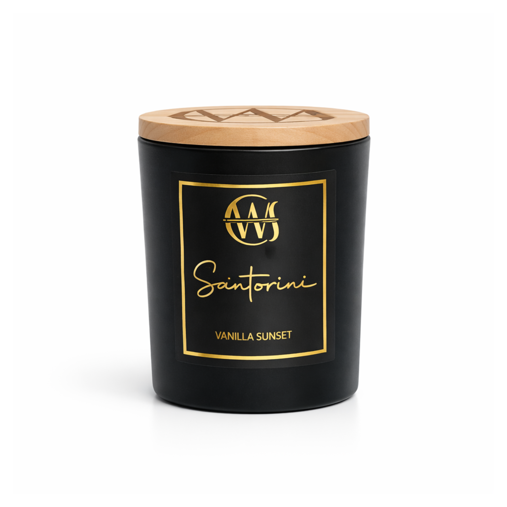 Candle Wick Store Santorini Candle with a Roasted Vanilla Sunset Scent 150gm
