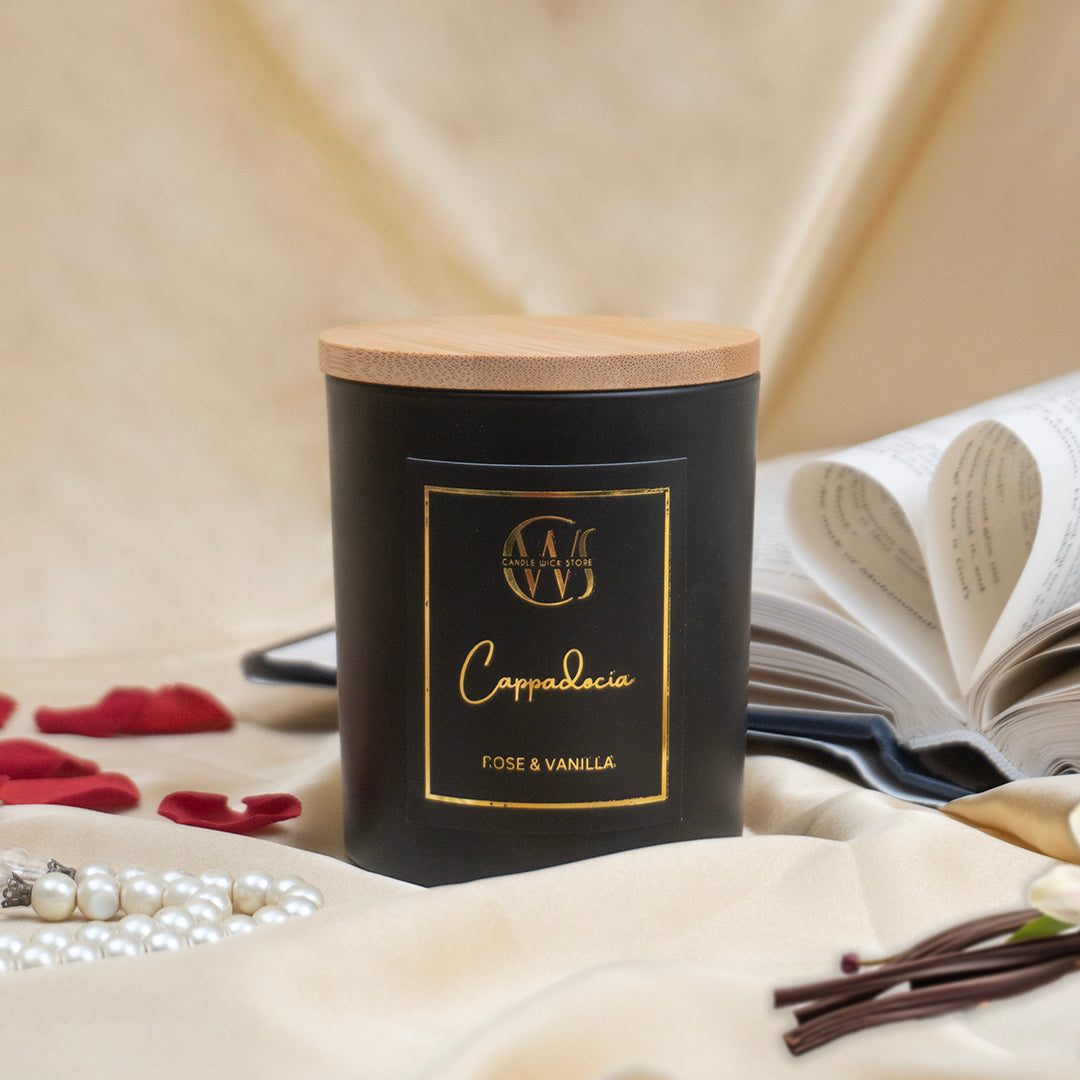 Candle Wick Store Cappadocia Candle with Rose and Vanilla Scent ingredients