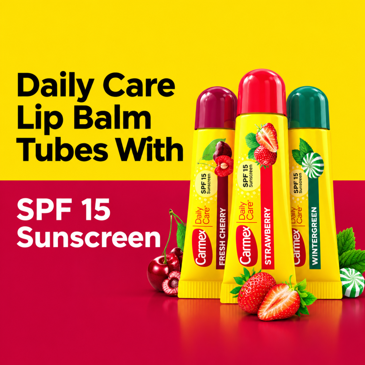 Carmex Daily Care Moisturizing Lip Balm SPF 15 Variety Pack