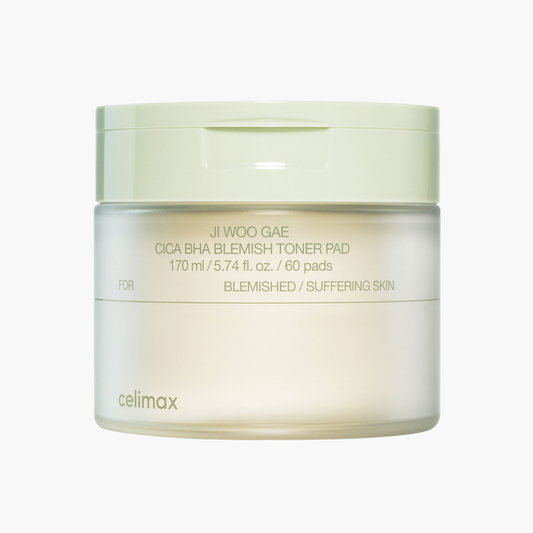 Celimax Ji Woo Gae Cica BHA Blemish Toner Pad 60 Pads