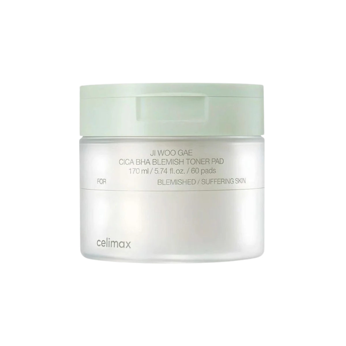 Celimax Ji Woo Gae Cica BHA Blemish Toner Pad 60 Pads