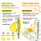 Celimax Retinal Shot Tightening Booster + Pore+Dark Spot Brightening Cream
