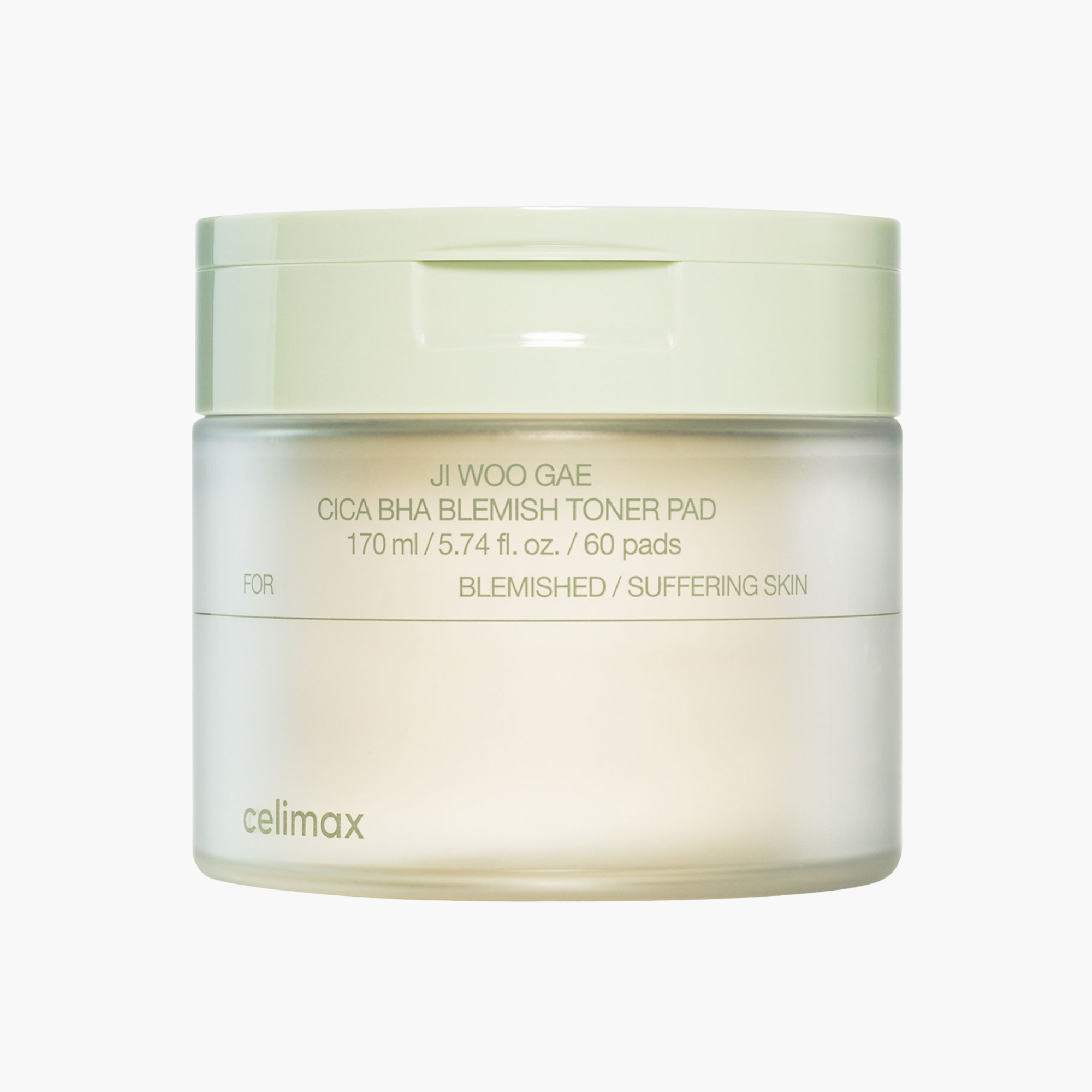 Celimax Ji Woo Gae Cica BHA Blemish Toner Pad 60 Pads