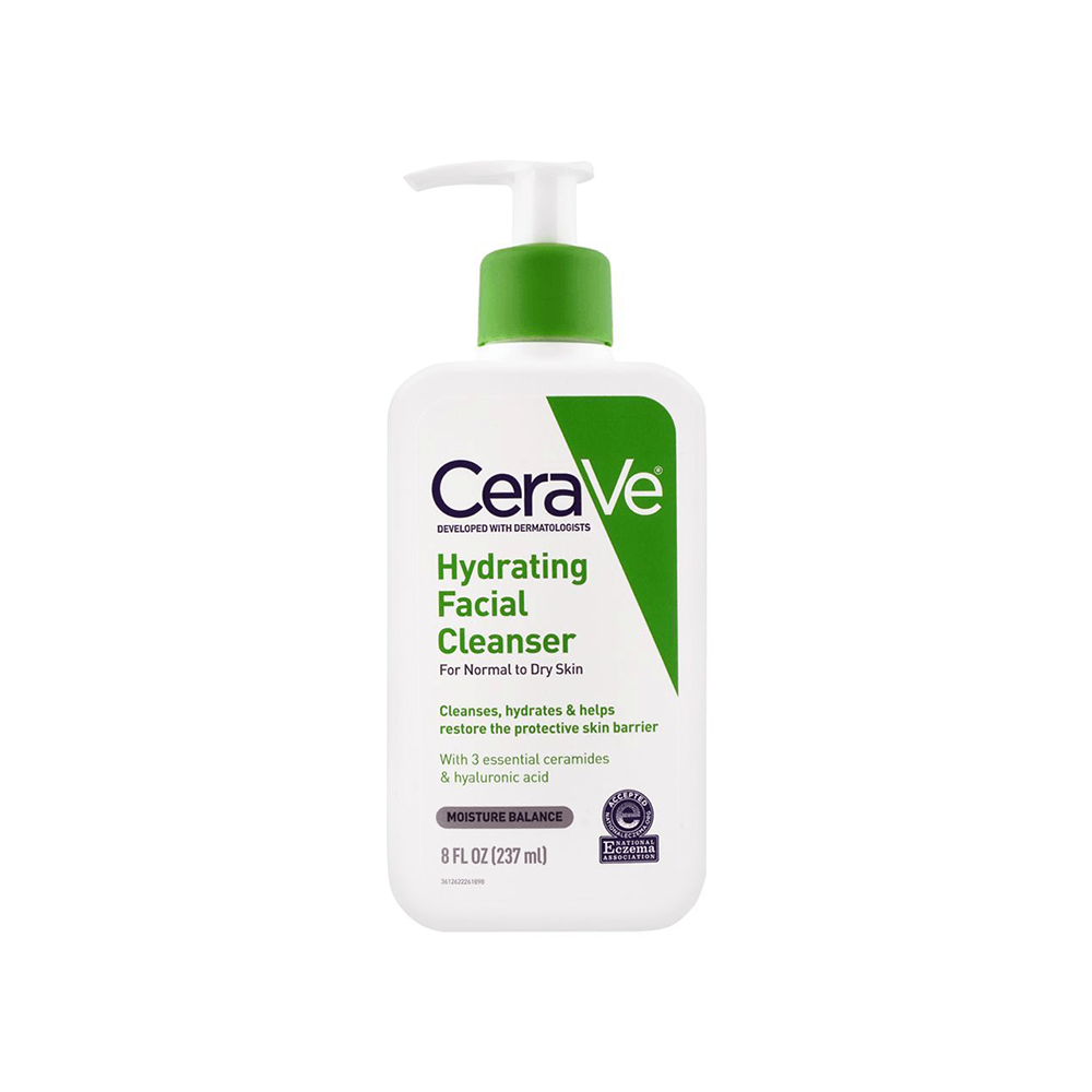 CeraVe Hydrating Facial Cleanser For Normal To Dry Skin 237ml - TheSkinFit