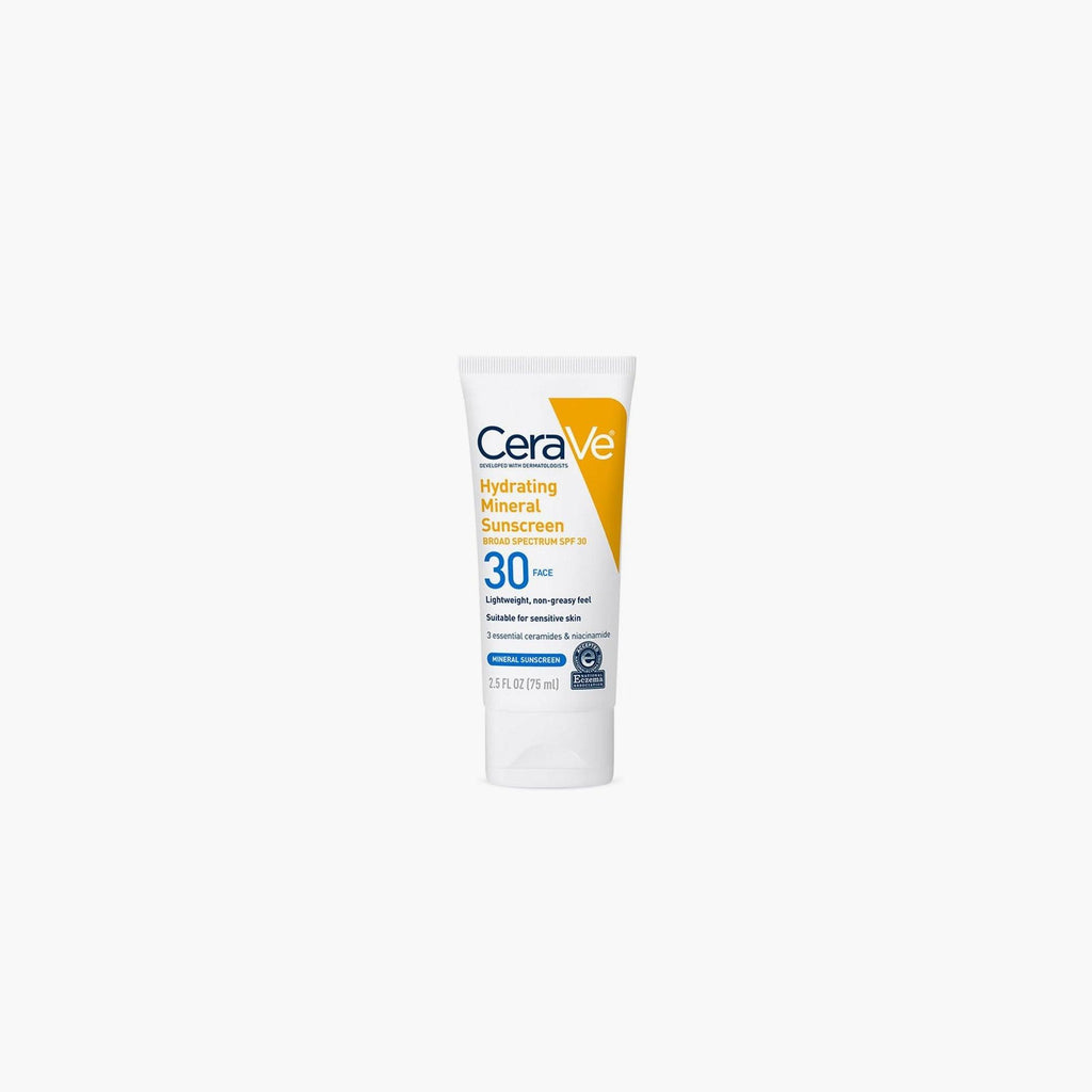 CeraVe Hydrating Mineral Sunscreen SPF30 Face Lotion 75ml - TheSkinFit