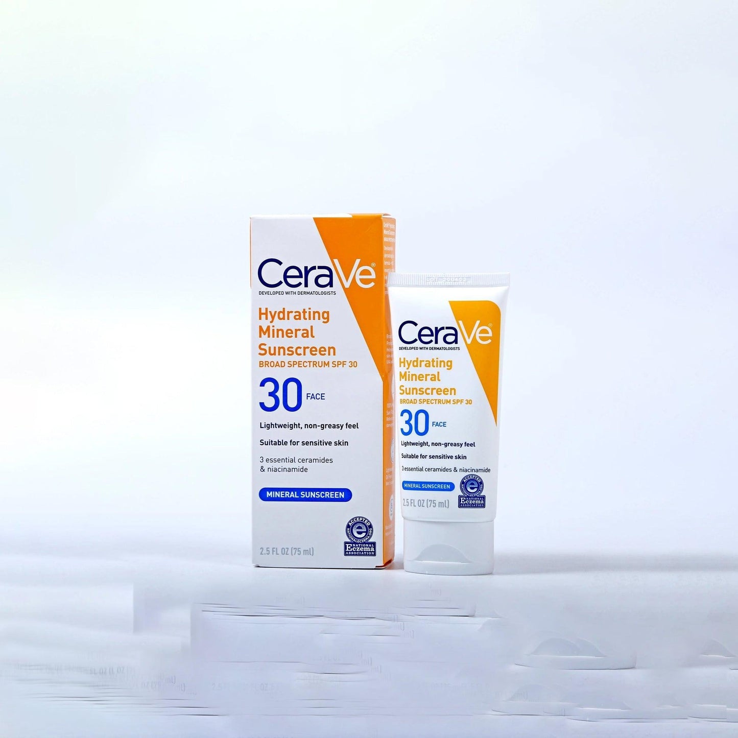 CeraVe Hydrating Mineral Sunscreen SPF30 Face Lotion 75ml - TheSkinFit
