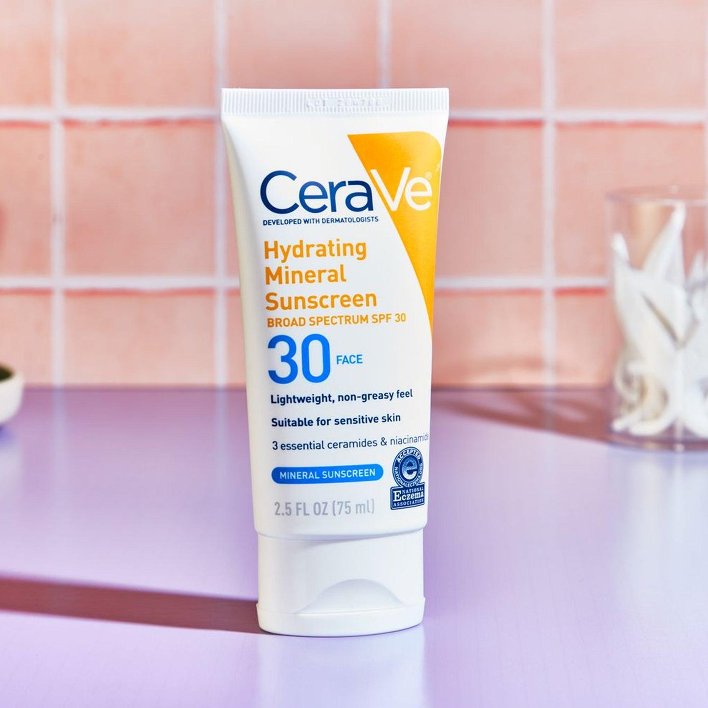 CeraVe Hydrating Mineral Sunscreen SPF30 Face Lotion 75ml - TheSkinFit