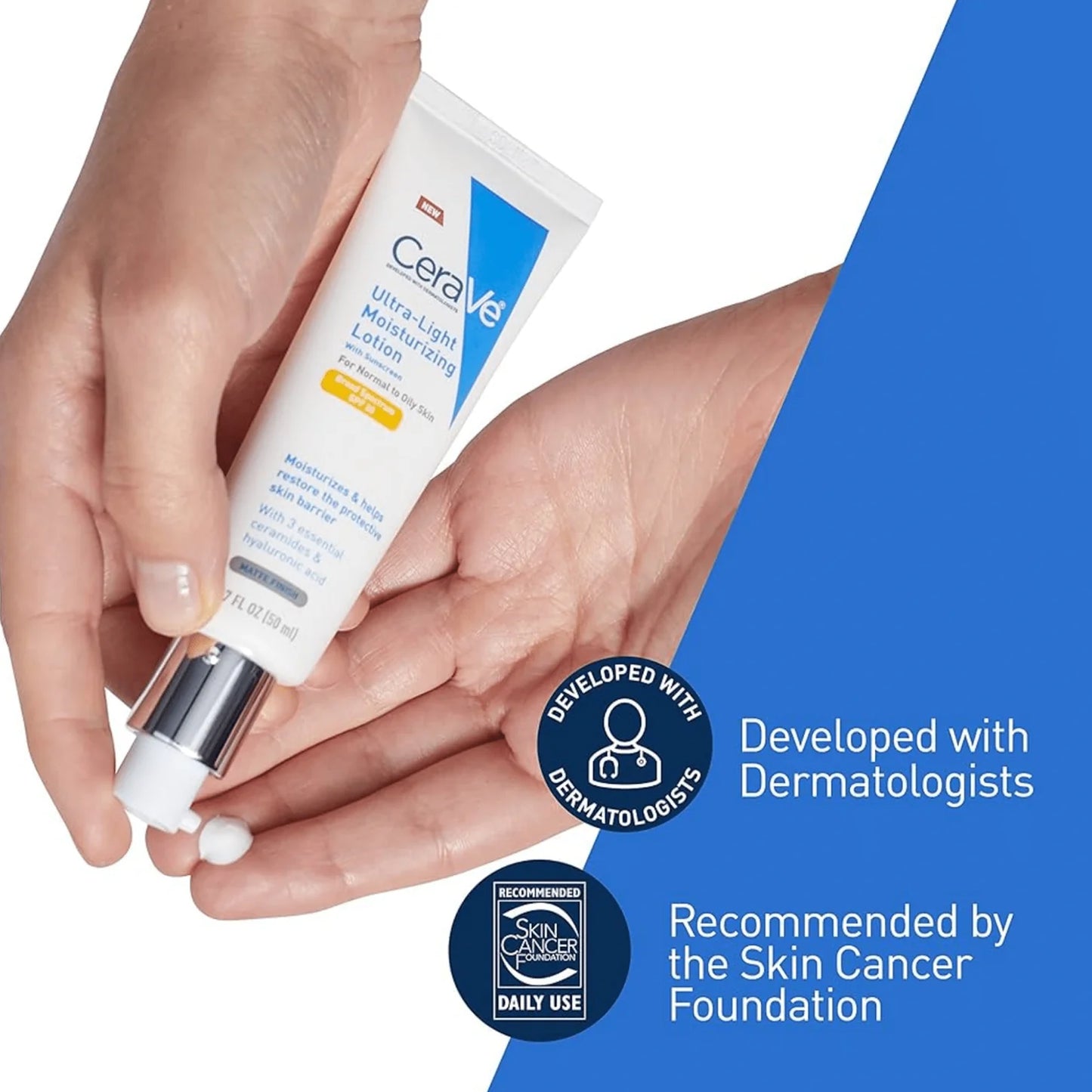 CeraVe Ultra-Light Moisturizing Lotion With Sunscreen Normal To Oily Skin SPF30 50ml