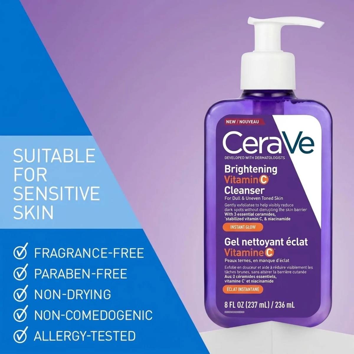 CeraVe Brightening Vitamin C Cleanser
